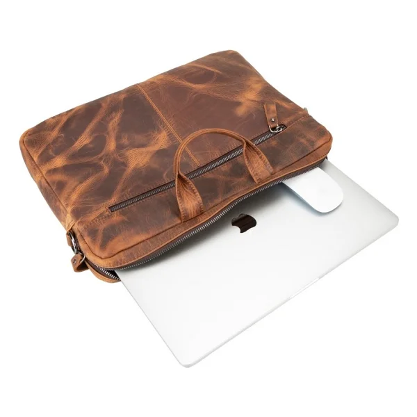Plm Case Apollo Kahverengi 14" Laptop Çantası - Görsel 4