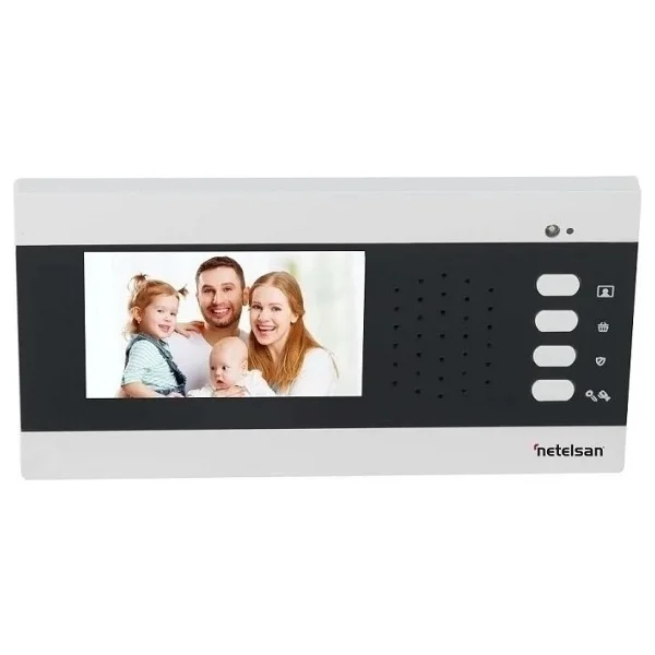 Netelsan Alvara 4.3" Renkli Şube Görüntülü Diafon - Siyah - Görsel 5