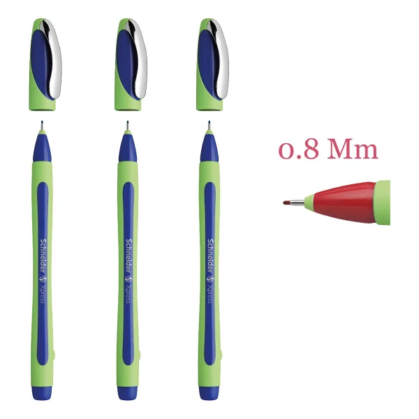 Schneider Xpress 0.8 Mm Fiber Uçlu Kalem 3 Adet Mavi - Görsel 5