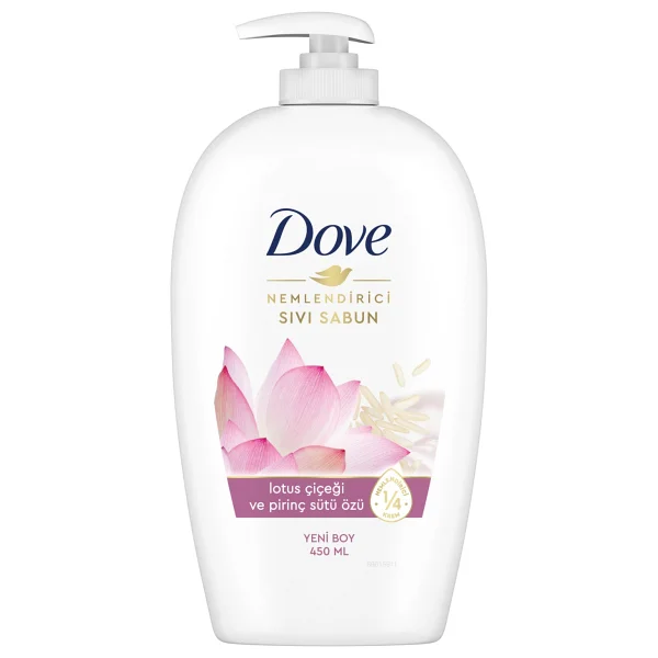 Dove Lotus Çiçeği Ve Pirinç Sütü Özü Sıvı Sabun 450 Ml - Görsel 2