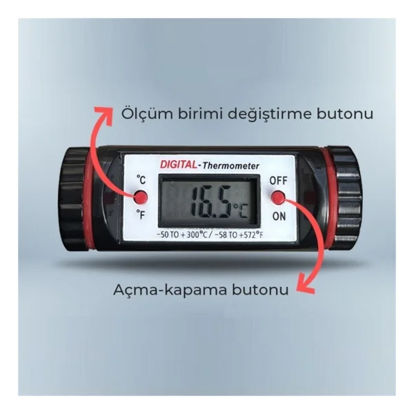 Loyka T5001 Uzun Problu Çubuk Termometre 50 Cm - Görsel 5