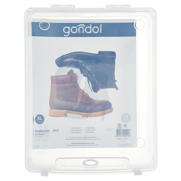 Gondol King Queen Bot Kutusu Şeffaf - Görsel 3