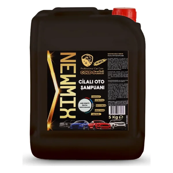 Newmix Gold Serisi Cilalı 5 lt Oto Şampuan - Görsel 10