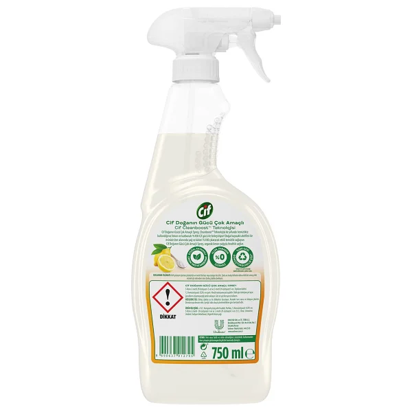 Cif Cleanboost Doğanın Gücü Çok Amaçlı Sprey 750 Ml - Görsel 7