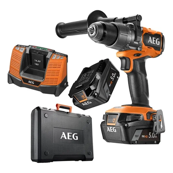 Aeg Bsb 18c3bl-502c 18 V Çift Akülü 5 Ah Darbeli Matkap - Görsel 3