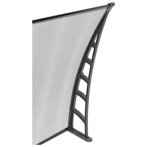 Gardenplast Cosmos Kapı Pencere Üstü Pratik Sundurma 105x120 - Şeffaf - Görsel 3