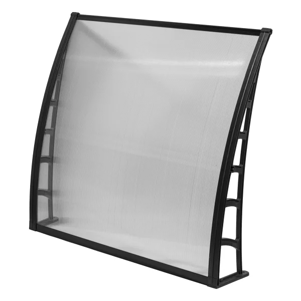 Gardenplast Cosmos Kapı Pencere Üstü Pratik Sundurma 105x120 - Şeffaf - Görsel 6