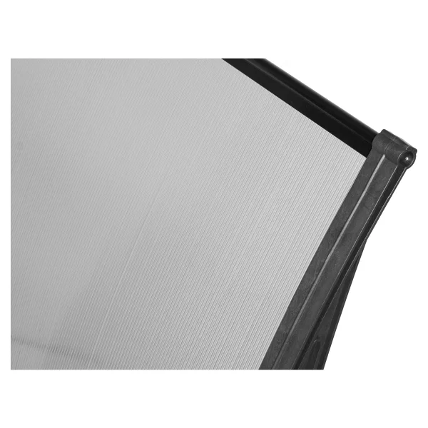 Gardenplast Cosmos Kapı Pencere Üstü Pratik Sundurma 105x120 - Şeffaf - Görsel 4