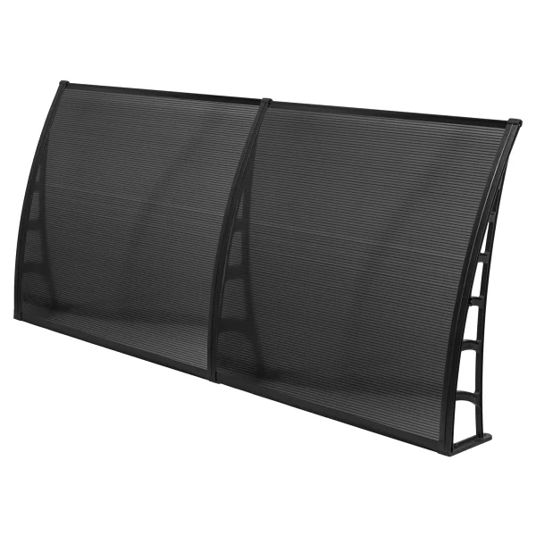 Gardenplast Cosmos Kapı Pencere Üstü Pratik Sundurma 105x240 - Siyah - Görsel 6