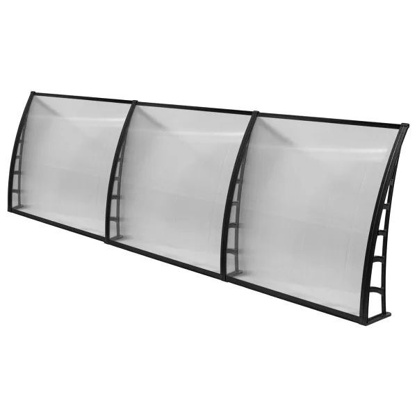 Gardenplast Cosmos Kapı Pencere Üstü Pratik Sundurma 105x360 - Şeffaf - Görsel 2