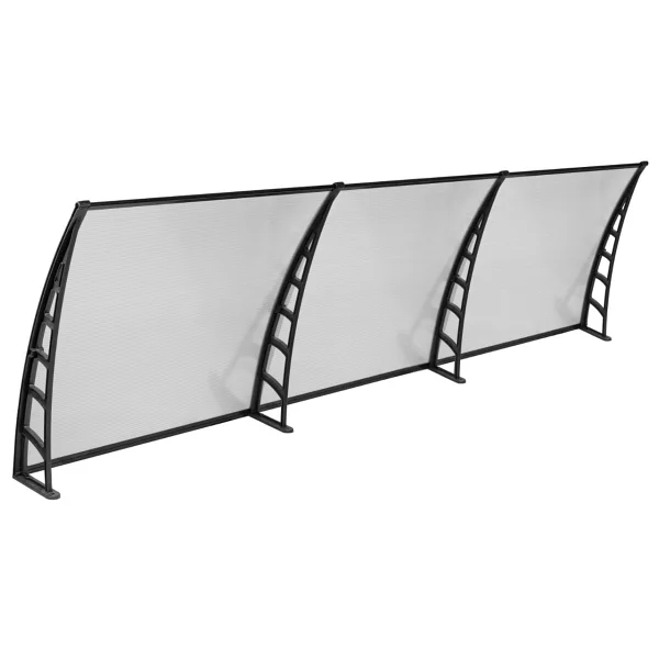 Gardenplast Cosmos Kapı Pencere Üstü Pratik Sundurma 105x360 - Şeffaf - Görsel 3