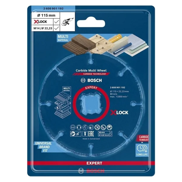 Bosch Carpide Multi Whell Taşlama Için Ahşap Kesme Diski 115 Mm (Elmas Uçlu) - Görsel 2