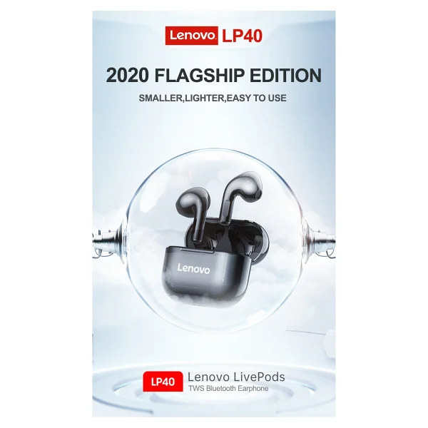 Lenovo LP40 LivePods TWS Siyah Kulak İçi Bluetooth Kulaklık - Görsel 5