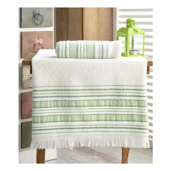 Louis Marie Banyo Havlu Takımı 70 X 140 Cm Ve 50 X 90 Cm Kahve - Kahverengi - Görsel 2