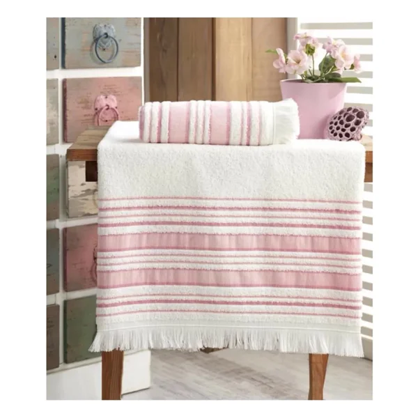 Louis Marie Banyo Havlu Takımı 70 X 140 Cm Ve 50 X 90 Cm Kahve - Kahverengi - Görsel 4