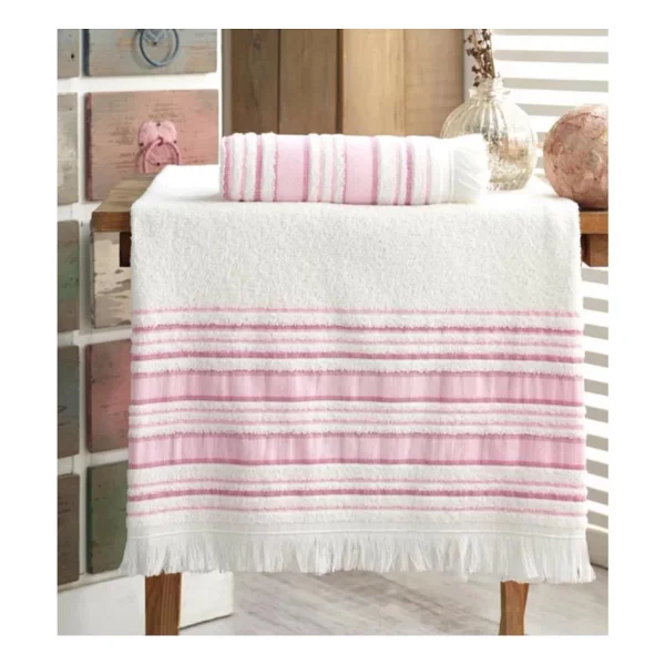 Louis Marie Banyo Havlu Takımı 70 X 140 Cm Ve 50 X 90 Cm Kahve - Kahverengi - Görsel 3