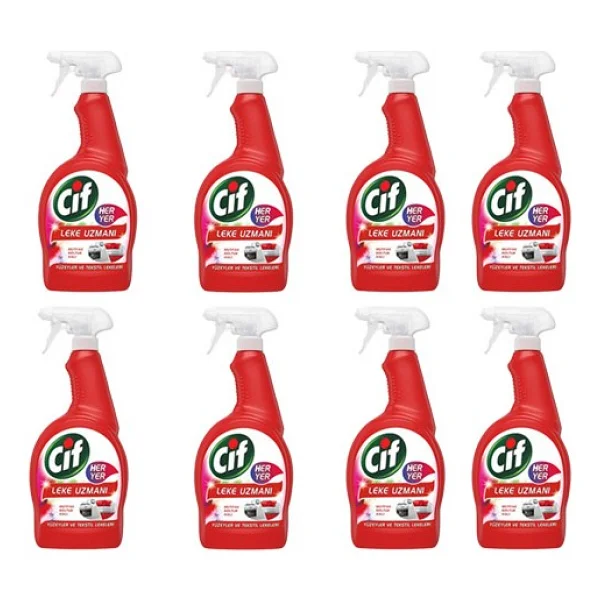 Cif Kırmızı Her Yer 750 Ml 8'li Sprey - Görsel 2