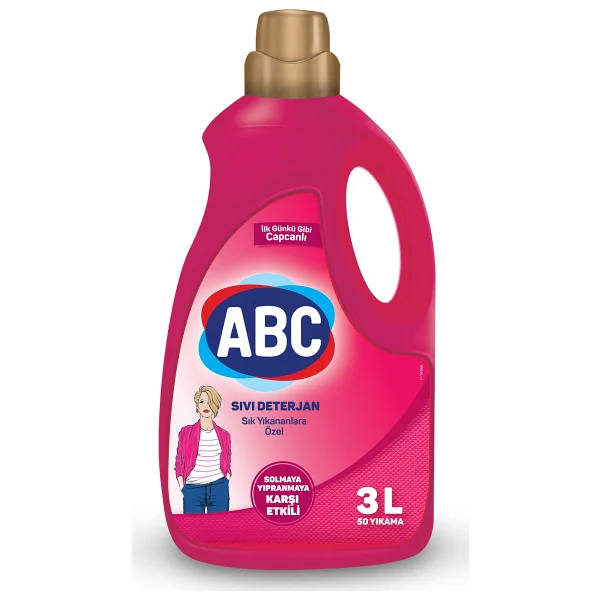 Abc Sık Yıkananlara Özel Sıvı Deterjan 50 Yıkama 3 Lt - Görsel 6