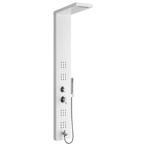 Vitra A45807 Shake Beyaz Masajlı Duş Seti - Görsel 4