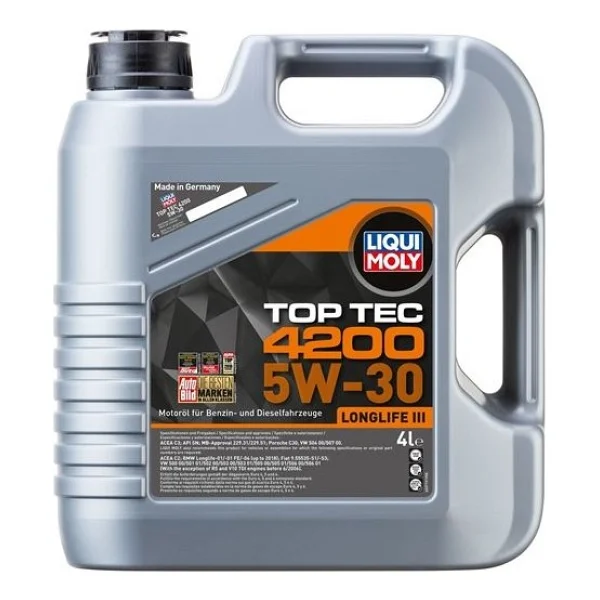 Liqui Moly Top Tec 4200 5w-30 4 Lt Motor Yağı - Görsel 2