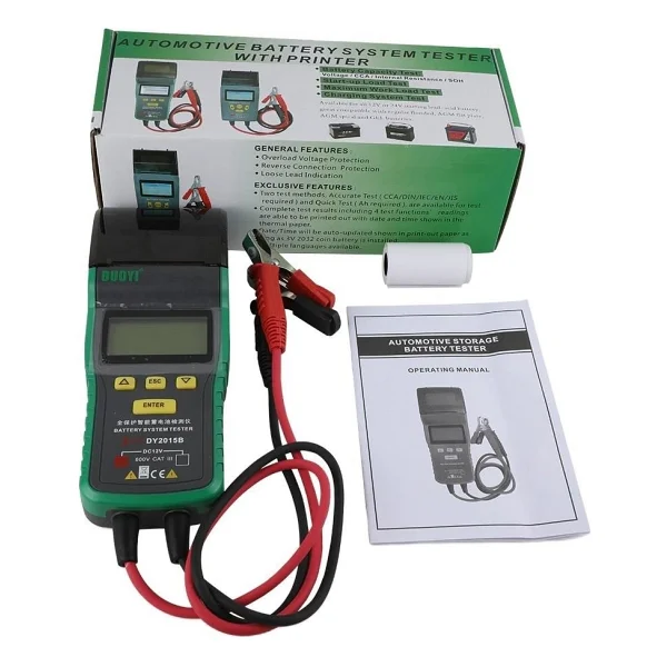 Duoyi Dy2015b 12 V Termal Yazıcılı Akü Test Cihazı - Görsel 5
