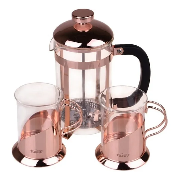 Taşev T0414 Holmes 600 Ml French Press Set - Görsel 9