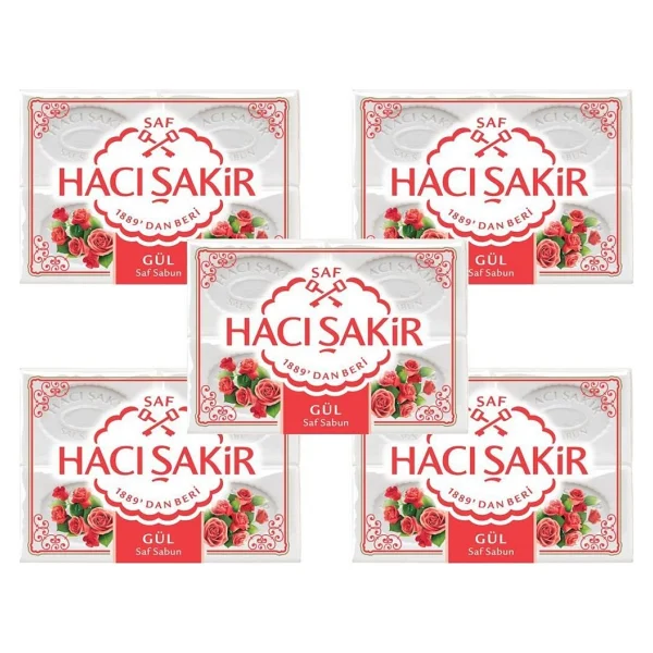 Hacı Şakir Gül 4x150 Gr 5 Adet Kalıp Sabun - Görsel 2