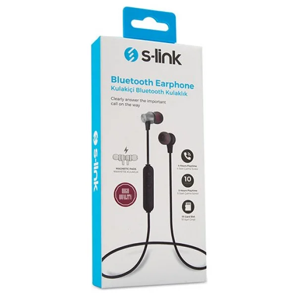S-Link Sl-Bt45 Boyun Askılı Kulak İçi Bluetooth Kulaklık - Görsel 6
