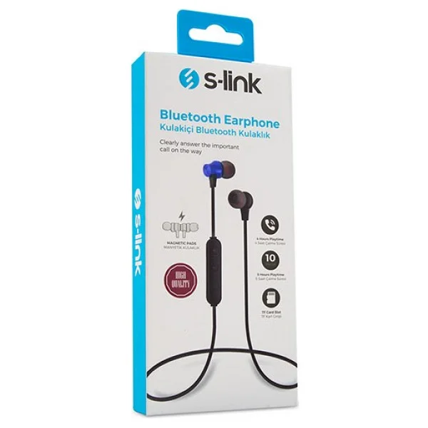 S-Link Sl-Bt45 Boyun Askılı Kulak İçi Bluetooth Kulaklık - Görsel 3
