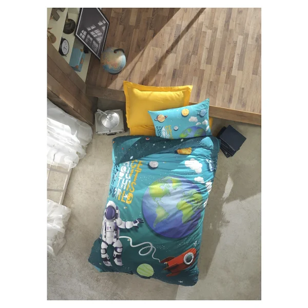 Cotton Box Little Astronaut Tek Kişilik Nevresim Takımı - Görsel 5