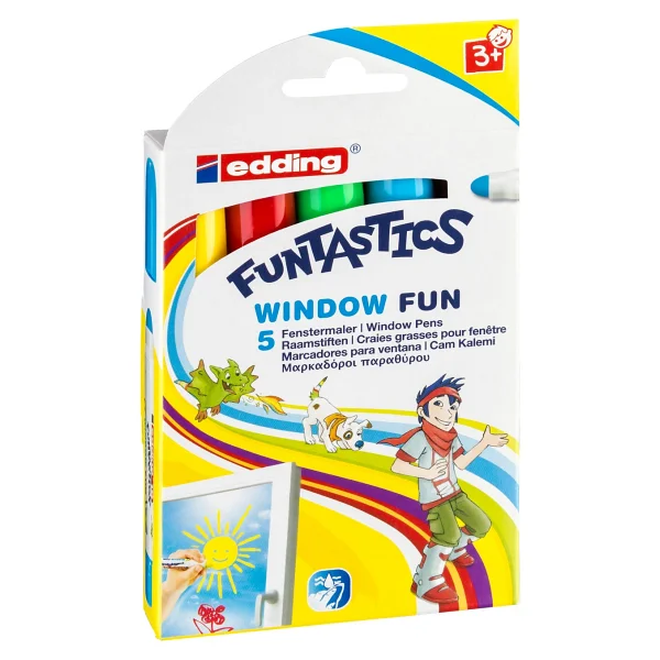 Edding Funtastics 5 Renk Cam Kalemi - Görsel 5