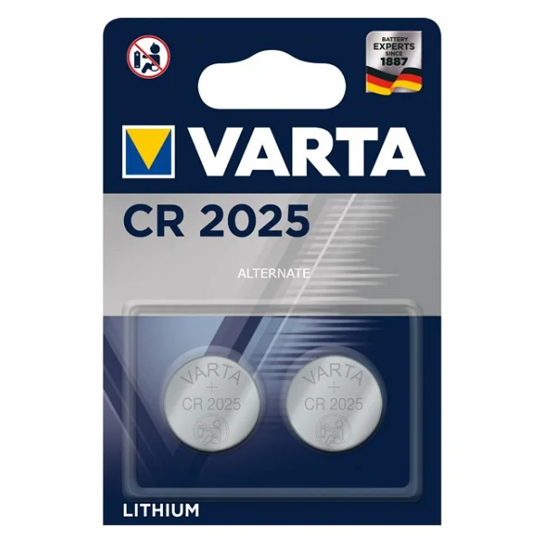 Varta Cr2025 3 V 2'li Lityum Düğme Pil - Görsel 6