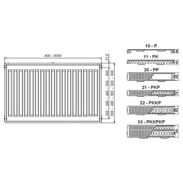 Demirdöküm Plus 500x1000 Panel Radyatör - 50x100 - Beyaz - Görsel 4