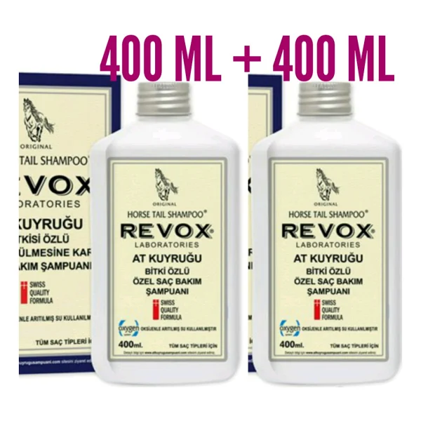 Revox At Kuyruğu Özlü Saç Dökülmesine Karşı Şampuan 400 Ml 2 Adet - Görsel 2