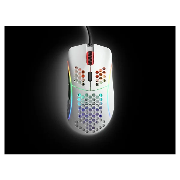 Glorious Model D Gd-Gwhıte Parlak Beyaz RGB Ergonomik Optik Kablolu Oyuncu Mouse - Görsel 4