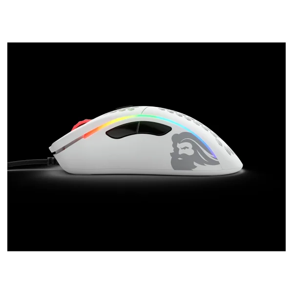 Glorious Model D Gd-Whıte Mat Beyaz RGB Ergonomik Optik Kablolu Oyuncu Mouse - Görsel 2