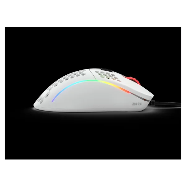 Glorious Model D Gd-Whıte Mat Beyaz RGB Ergonomik Optik Kablolu Oyuncu Mouse - Görsel 3