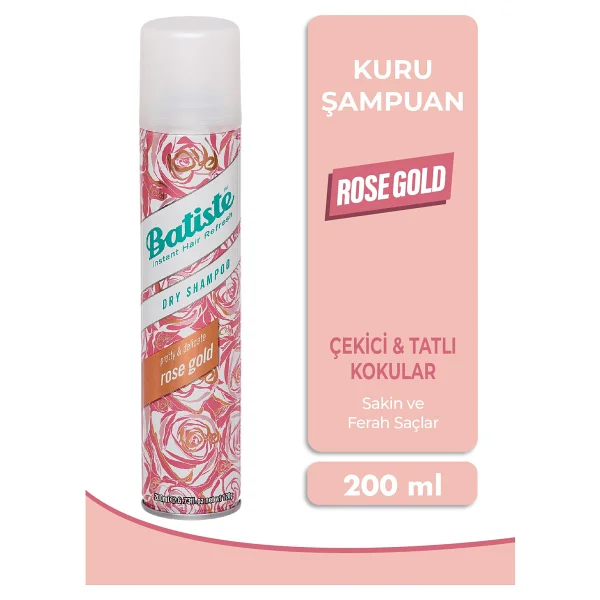 Batiste Rose Gold Ekstra Hacim Veren 200 Ml Kuru Şampuan - Görsel 3