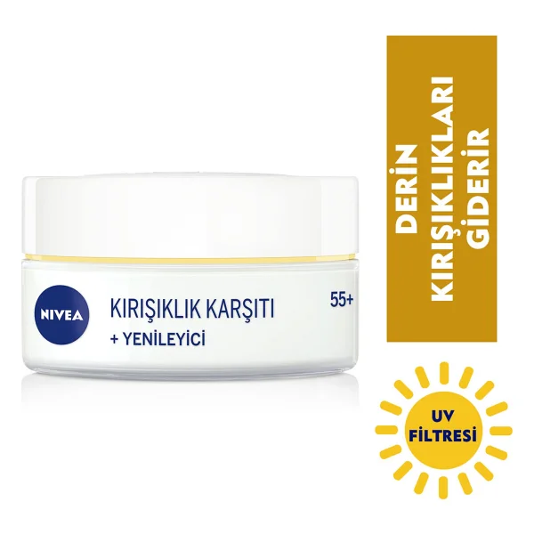 Nivea Kırışıklık Karşıtı Yenileyici 55+ Yaş Yüz Bakım Kremi 50 Ml - Görsel 4