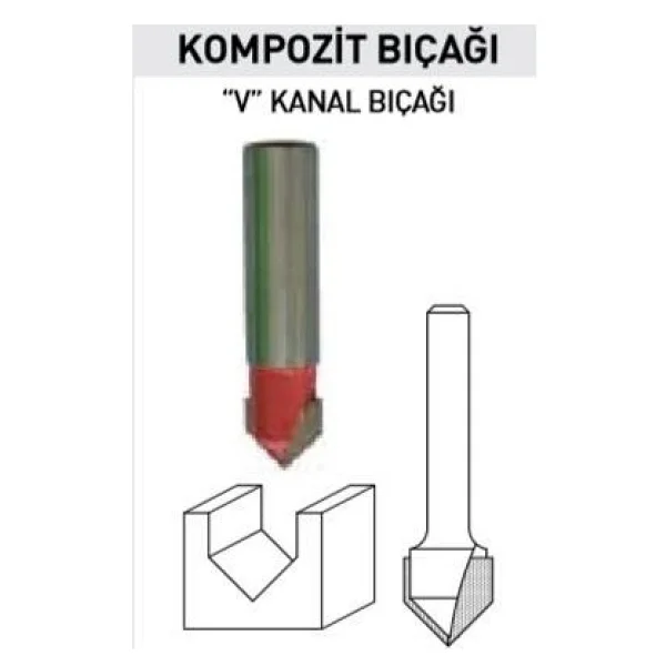 Topshop 14479 Kompozit Freze Bıçağı 1x12mm. - Görsel 2