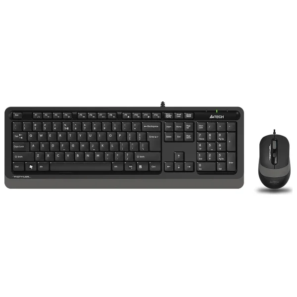 A4 Tech F1010 Siyah-Gri Kablolu Klavye Mouse Seti - Görsel 5