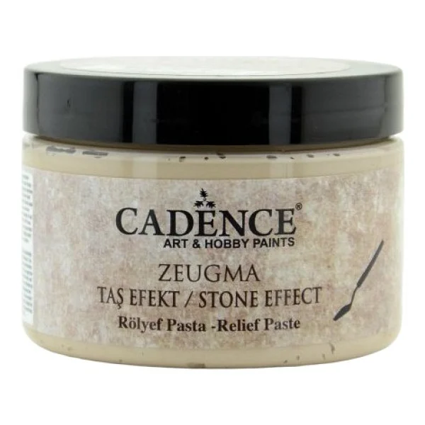 Cadence Ze-110 Zeugma Taş Efekt Su Bazlı Rölyef Pasta 150 Ml Çok Amaçlı Kullanım İçin - Görsel 4
