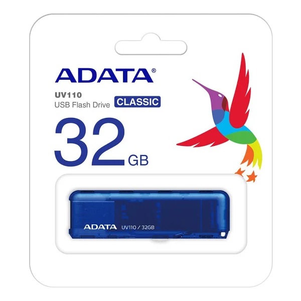 Adata 32 GB Uv110 Mavi Auv110-32g-Rbl USB Bellek - Görsel 2