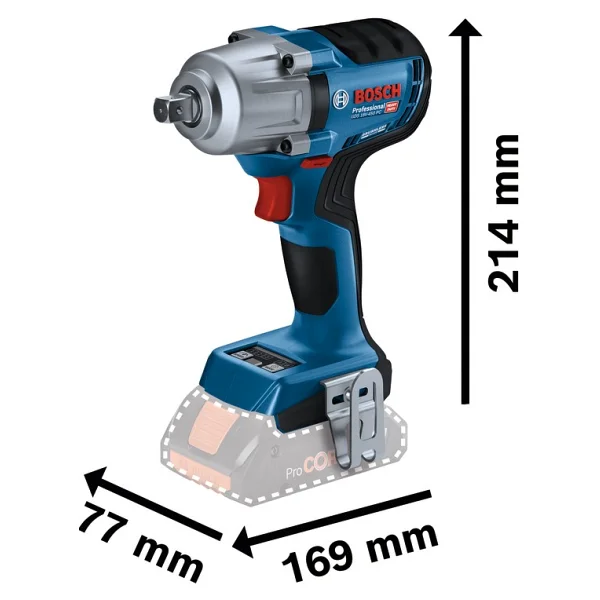 Bosch Gds 18v-450 PC Aküsüz Darbeli Somun Sıkma Makinesi - Görsel 3