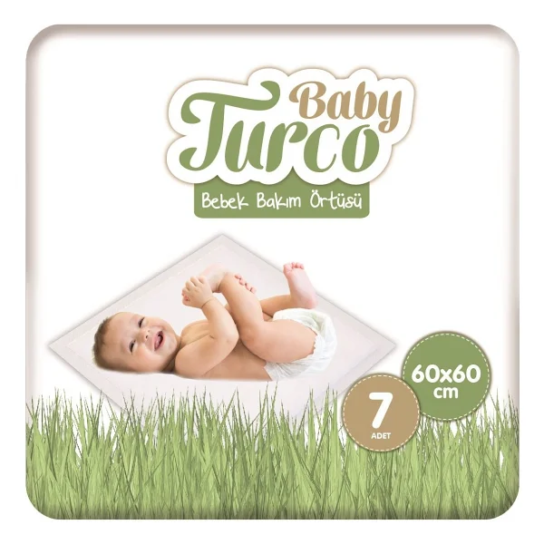 Baby Turco 60x60 Cm 7'li Bebek Bakım Örtüsü - Görsel 6