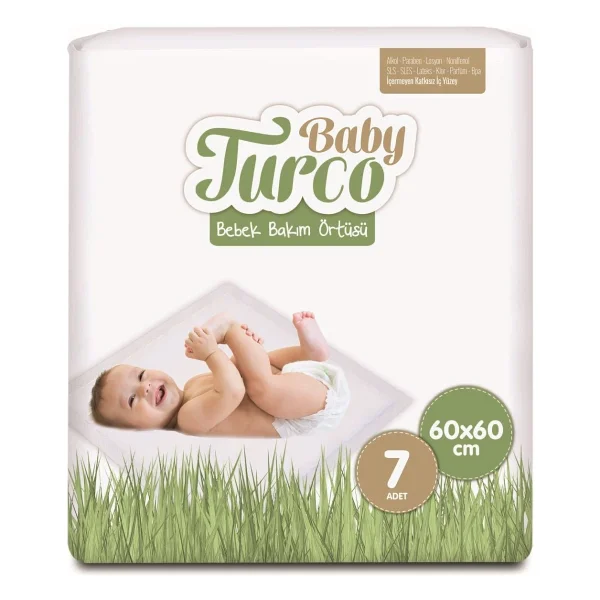 Baby Turco 60x60 Cm 7'li Bebek Bakım Örtüsü - Görsel 2