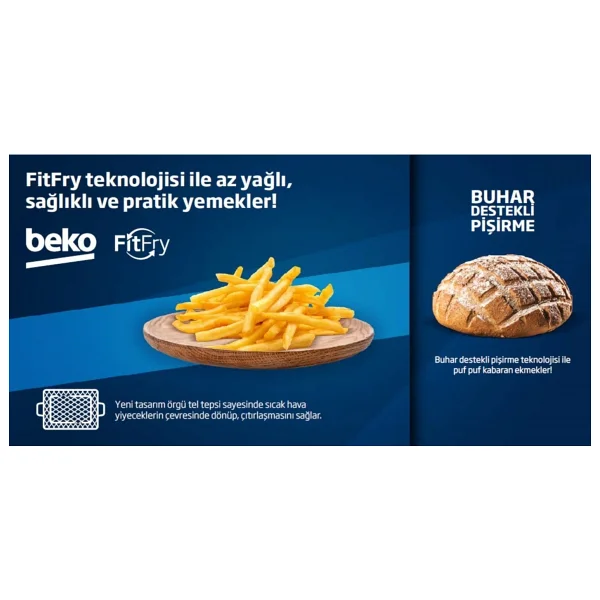 Beko Bfc 631 B Beyaz Ankastre Fırın - Görsel 2
