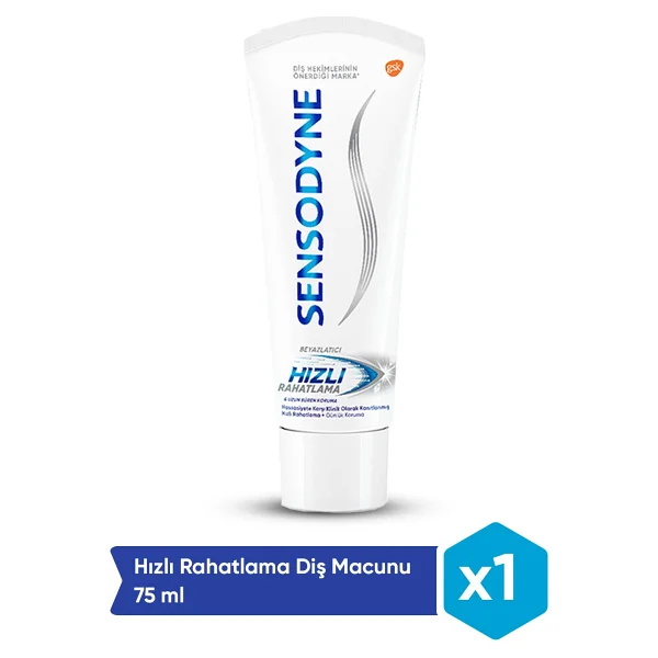 Sensodyne Hızlı Rahatlama Beyazlatıcı 75 Ml Florürlü Diş Macunu - Görsel 6