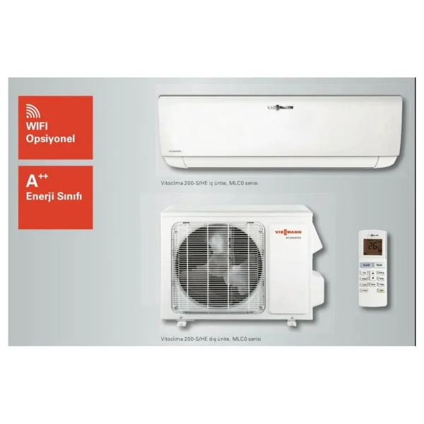 Viessmann Vitoclima 200-S/He Pro Ws2032men1 A++ 12000 Btu Inverter Duvar Tipi Klima - Görsel 2