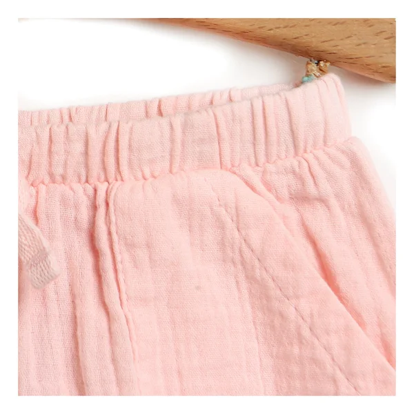 Hellobaby Hellobaby Basic Kız Bebek Cepli Pantolon Kız Bebek - 4 Yaş - Açık Pembe - Görsel 2